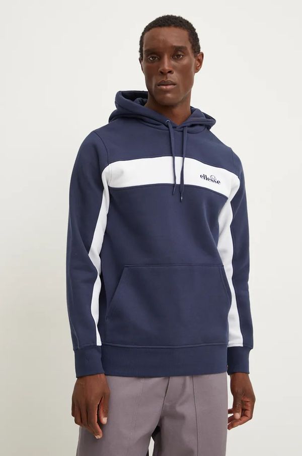 Ellesse Dukserica Ellesse VIERIAN za muškarce, boja: tamno plava, s kapuljačom, s uzorkom, SHX20953