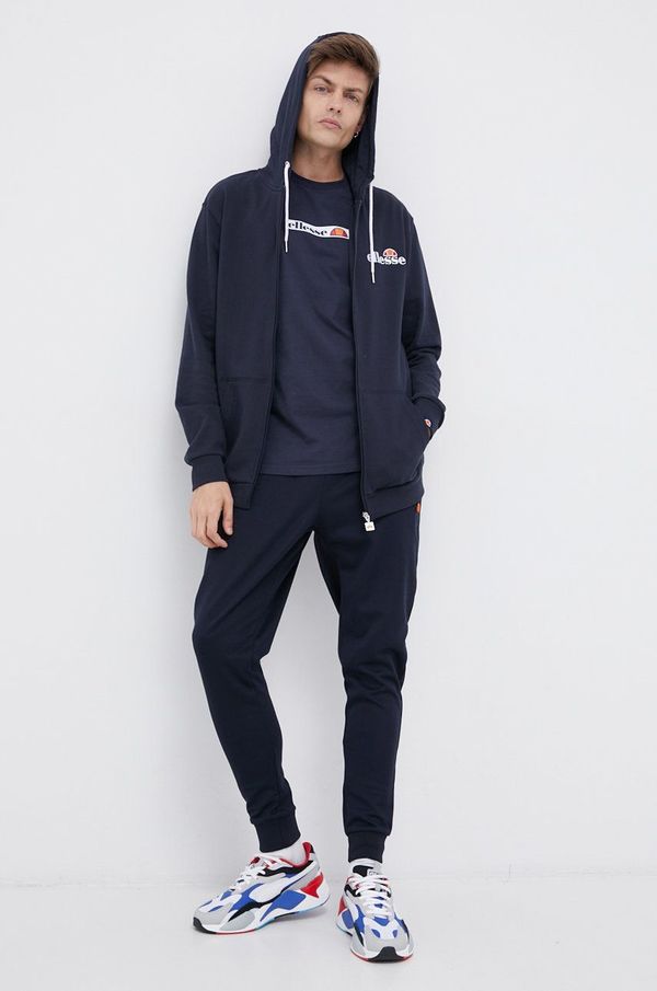 Ellesse Dukserica Ellesse za muškarce, boja: tamno plava, s kapuljačom, SHS08782-112