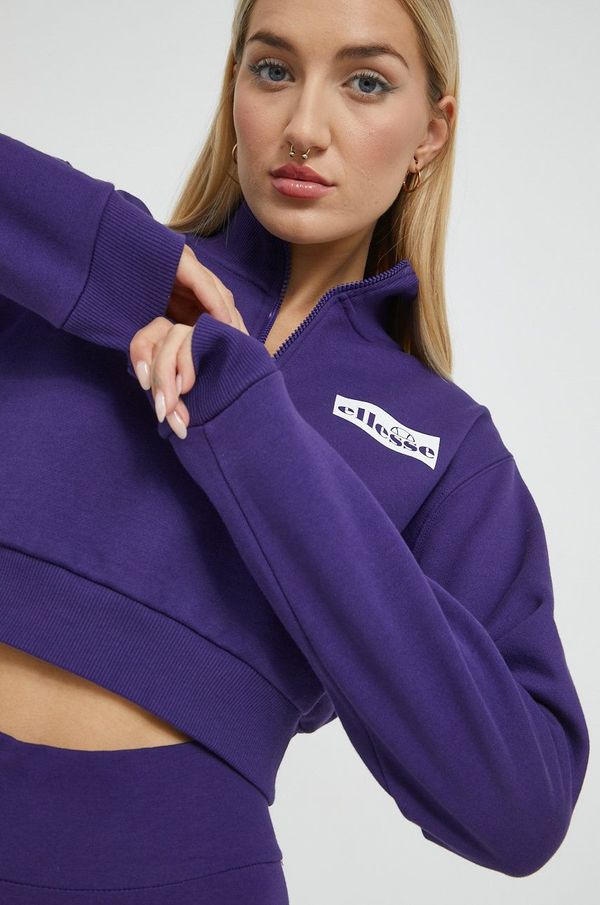 Ellesse Dukserica Ellesse za žene, boja: ljubičasta, glatka