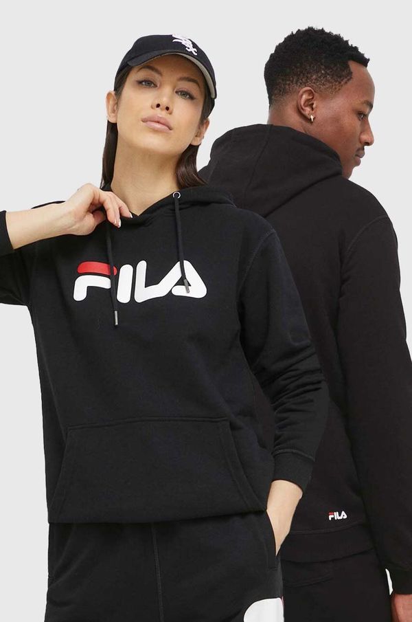 Fila Dukserica Fila boja: crna, s kapuljačom, s tiskom