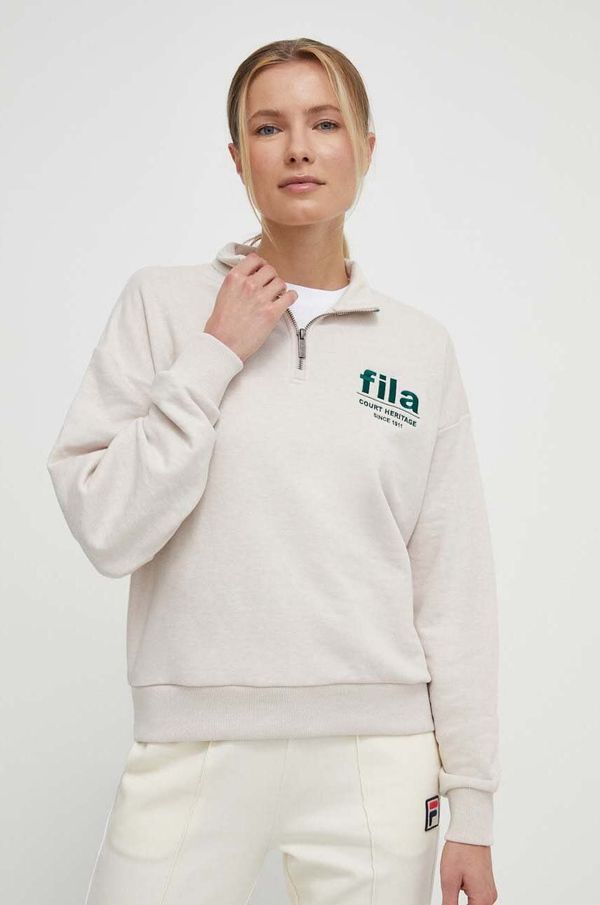 Fila Dukserica Fila Lima za žene, boja: bež, bez uzorka, FAW0752