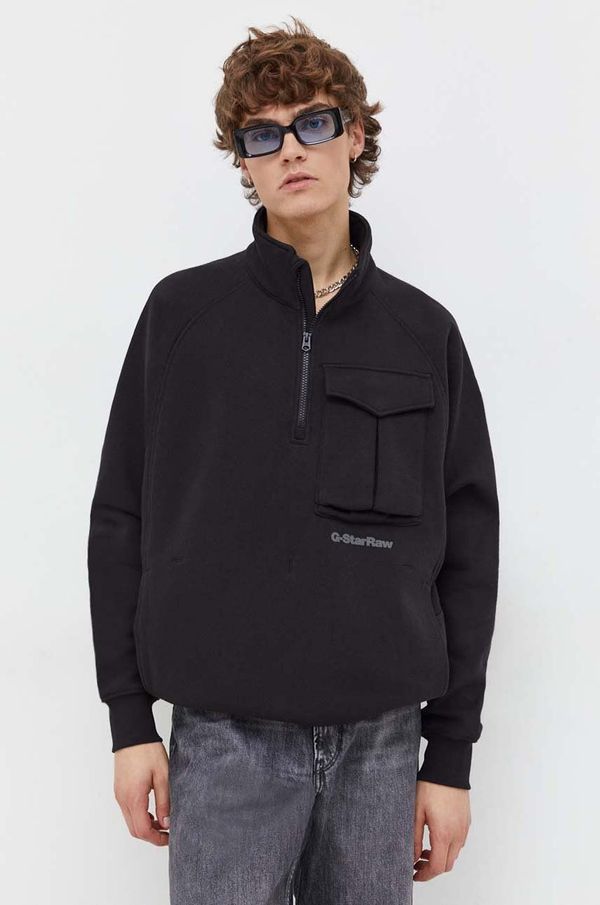 G-Star Raw Dukserica G-Star Raw za muškarce, boja: crna, bez uzorka