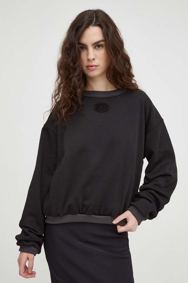 G-Star Raw Dukserica G-Star Raw za žene, boja: crna, s tiskom