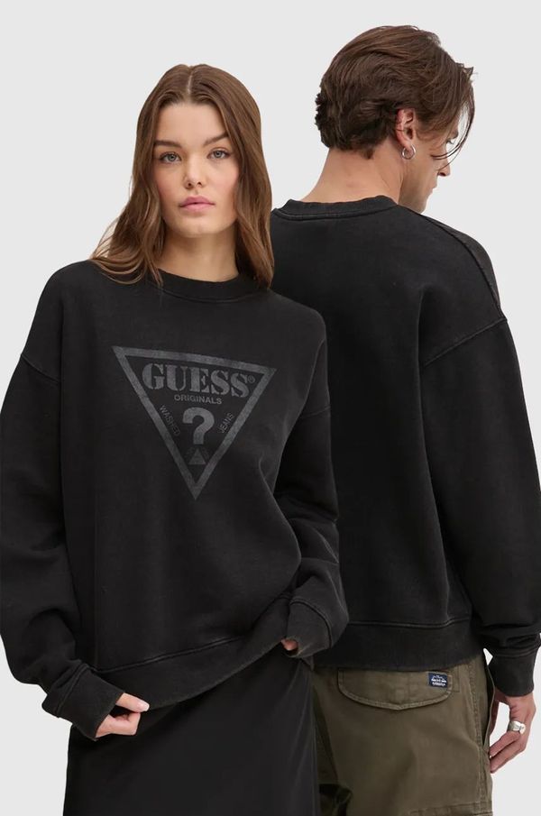Guess Originals Dukserica Guess Originals boja: crna, s tiskom, M4BQ11 K9V31