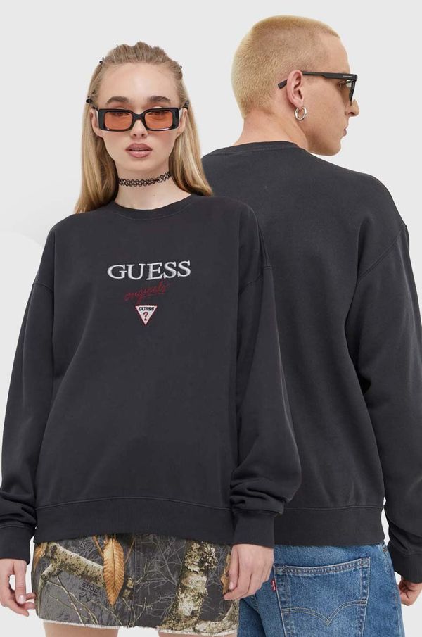 Guess Originals Dukserica Guess Originals Go Baker boja: crna, s aplikacijom, SM2BQ09K9YH1-F43M