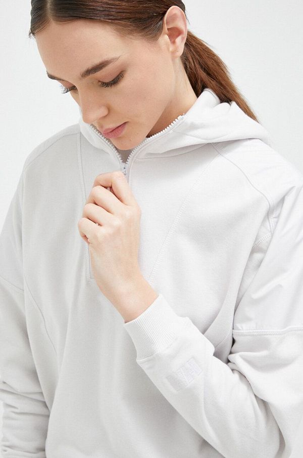 Helly Hansen Dukserica Helly Hansen za žene, boja: siva, s kapuljačom, glatka
