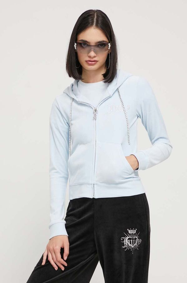 Juicy Couture Dukserica Juicy Couture za žene, s kapuljačom, s aplikacijom