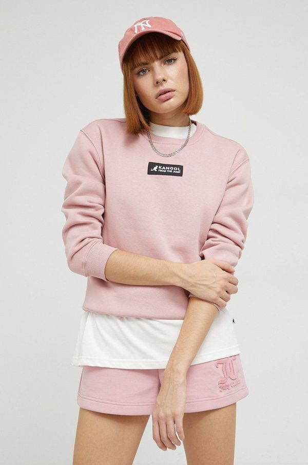 Kangol Dukserica Kangol za žene, boja: ružičasta, s aplikacijom