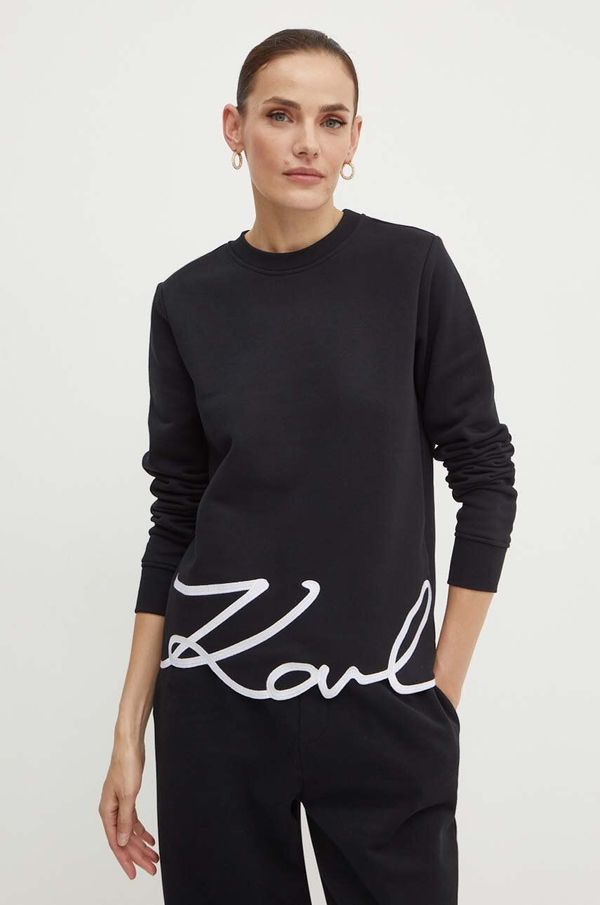 Karl Lagerfeld Dukserica Karl Lagerfeld za žene, boja: crna, bez uzorka, 245W1815