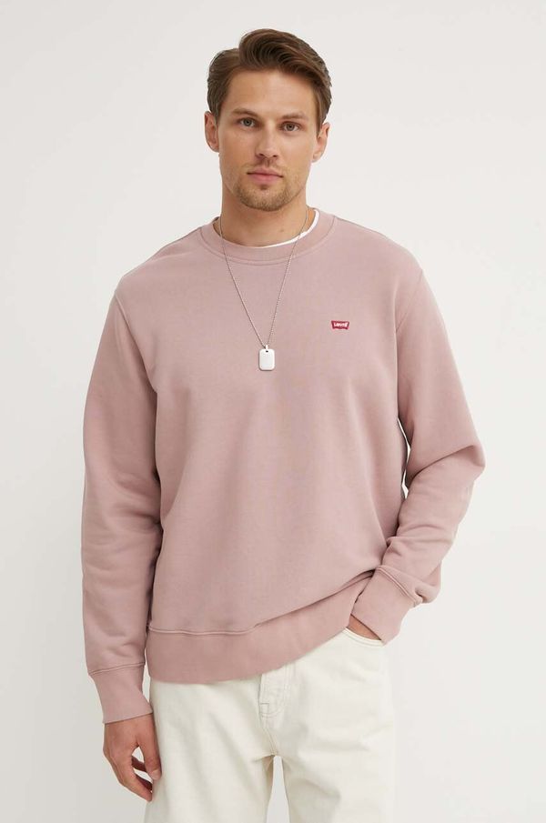 Levi's Dukserica Levi's za muškarce, boja: ružičasta, bez uzorka