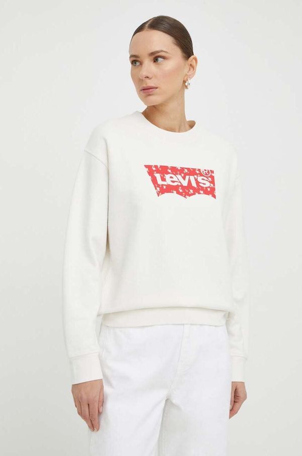 Levi's Dukserica Levi's za žene, boja: bijela, s tiskom