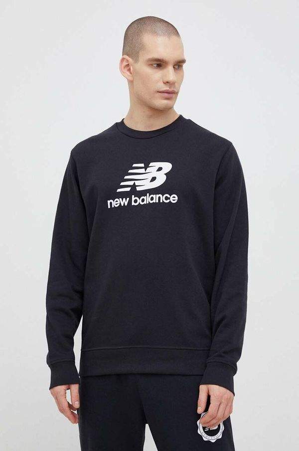 New Balance Dukserica New Balance za muškarce, boja: crna, s uzorkom, MT31538BK-8BK