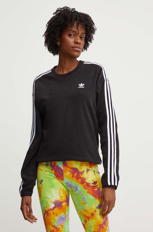 adidas Originals Dukserica od flisa adidas Originals boja: crna, s uzorkom, IY7271