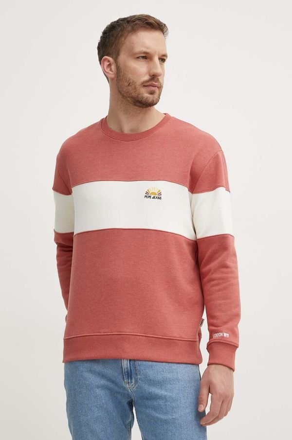 Pepe Jeans Dukserica Pepe Jeans SAWYER CREW boja: ružičasta, s uzorkom, PM582692