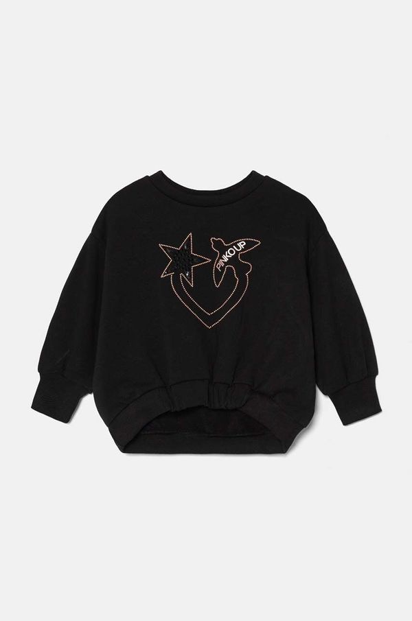 Pinko Up Dukserica Pinko Up boja: crna, s aplikacijom, F4PIBGSW175