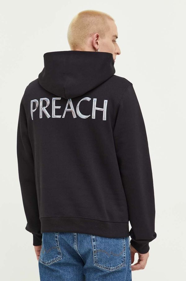 Preach Dukserica Preach za muškarce, boja: crna, glatka