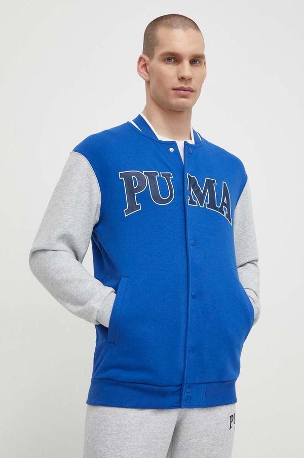 Puma Dukserica Puma SQUAD za muškarce, boja: tamno plava, s aplikacijom, 678971