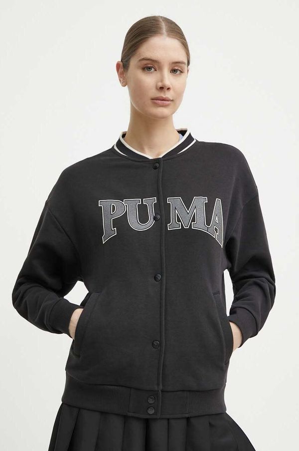 Puma Dukserica Puma SQUAD za žene, boja: crna, s aplikacijom, 677902