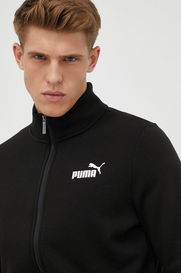 Puma Dukserica Puma za muškarce, boja: crna, melanž