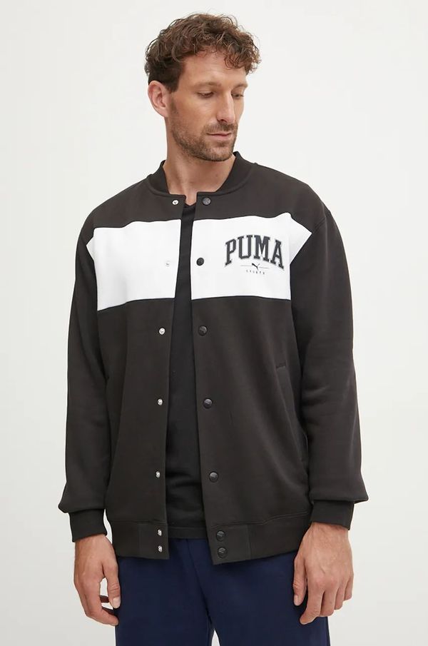 Puma Dukserica Puma za muškarce, boja: crna, s uzorkom, 681798