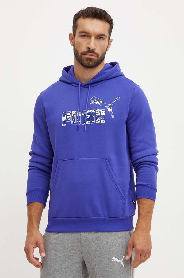 Puma Dukserica Puma za muškarce, s kapuljačom, s tiskom, 683234