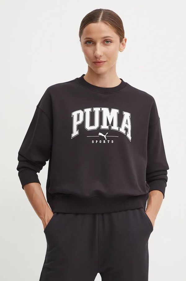 Puma Dukserica Puma za žene, boja: crna, s aplikacijom, 681539