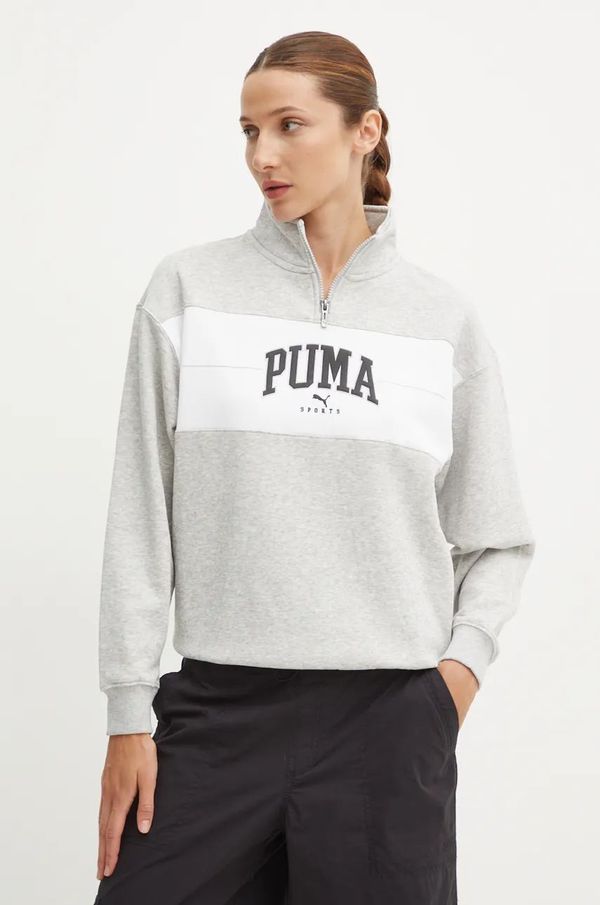 Puma Dukserica Puma za žene, boja: siva, s uzorkom, 681543