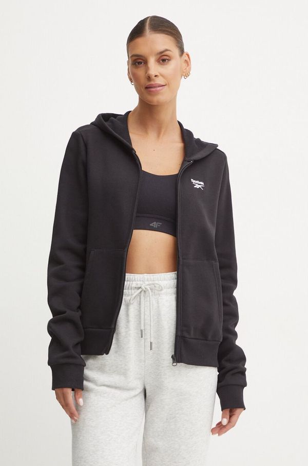 Reebok Classic Dukserica Reebok Classic za žene, boja: crna, s kapuljačom, bez uzorka, 100202902
