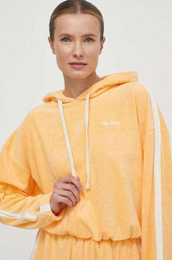 Rip Curl Dukserica Rip Curl za žene, boja: narančasta, s kapuljačom, bez uzorka