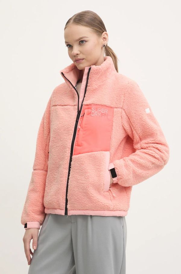 Superdry Dukserica Superdry za žene, boja: ružičasta, bez uzorka, W5011743A-1PD