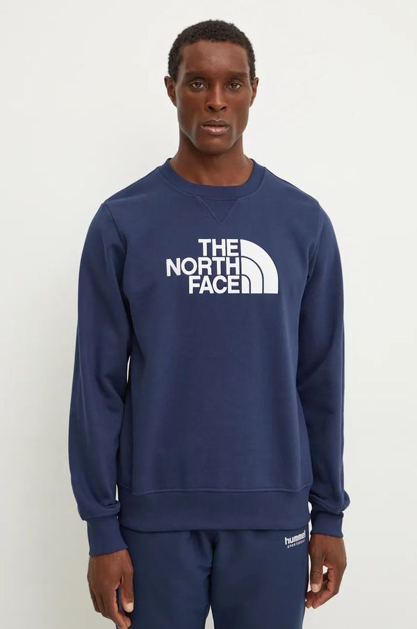 The North Face Dukserica The North Face Drew Peak za muškarce, boja: tamno plava, s tiskom, NF0A89EK8K21