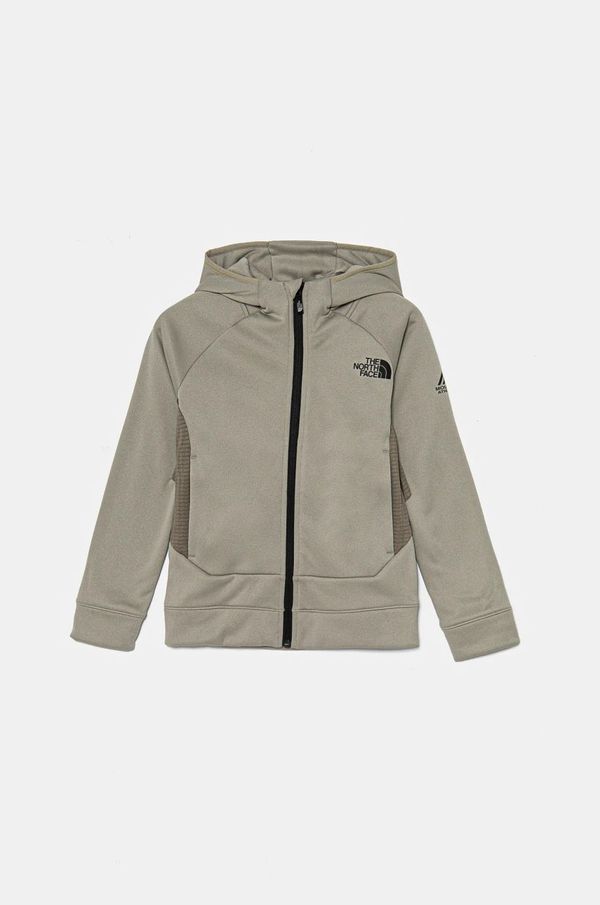 The North Face Dukserica The North Face MOUNTAIN ATHLETICS FULL ZIP HOODIE boja: siva, s kapuljačom, bez uzorka, NF0A89HZ1I21