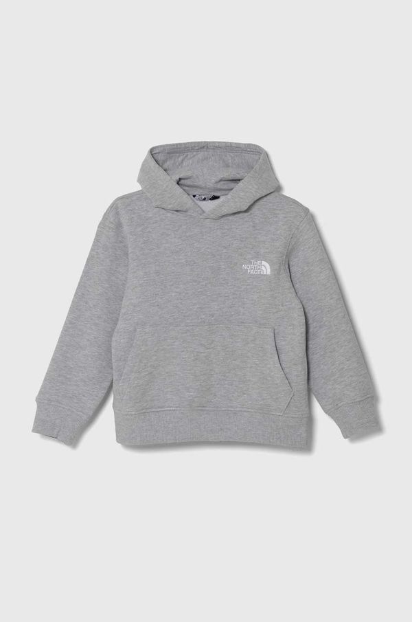 The North Face Dukserica The North Face OVERSIZED HOODIE boja: siva, s kapuljačom, melanž