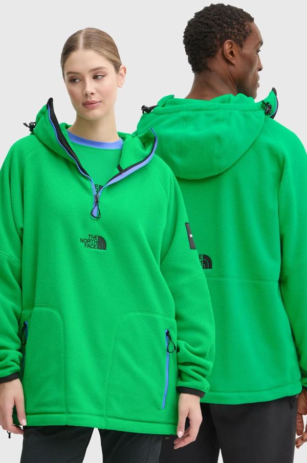 The North Face Dukserica The North Face TNF x Yinka Ilori boja: zelena, s kapuljačom, bez uzorka, NF0A89GFPO81