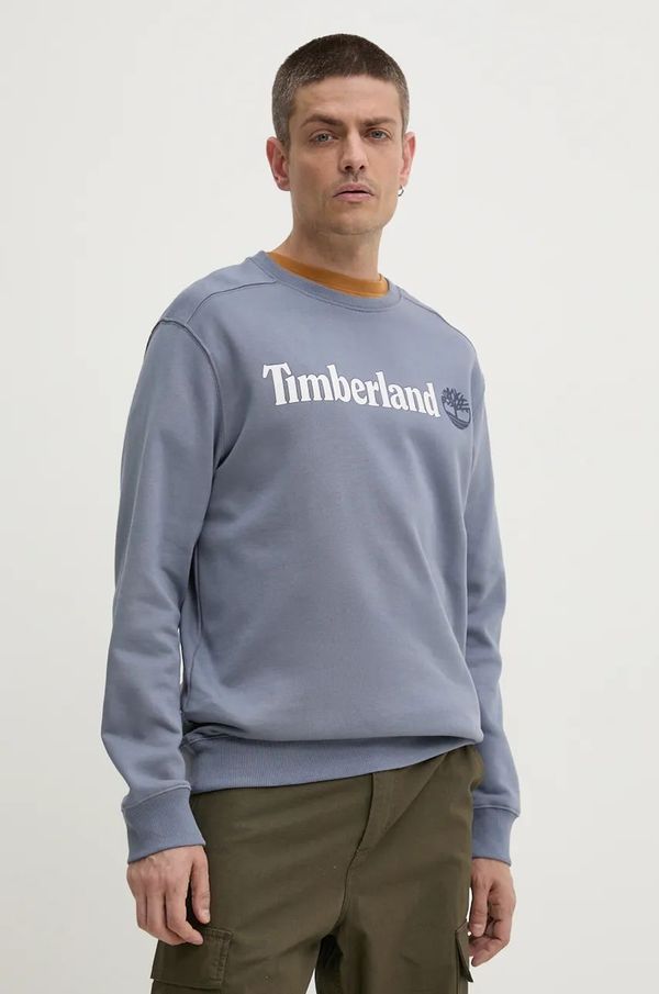 Timberland Dukserica Timberland za muškarce, boja: siva, s tiskom, TB0A5UJY0731
