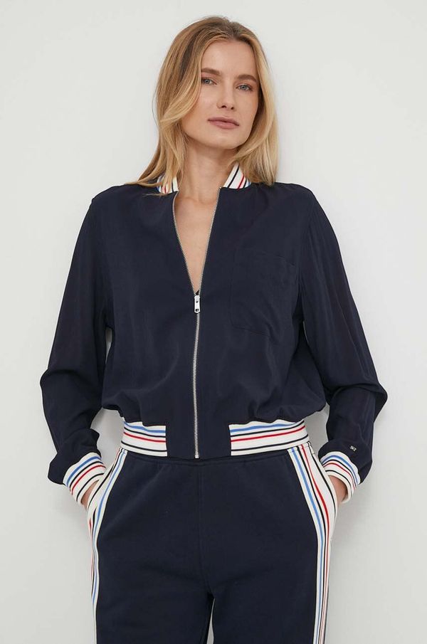 Tommy Hilfiger Dukserica Tommy Hilfiger za žene, boja: tamno plava, s tiskom