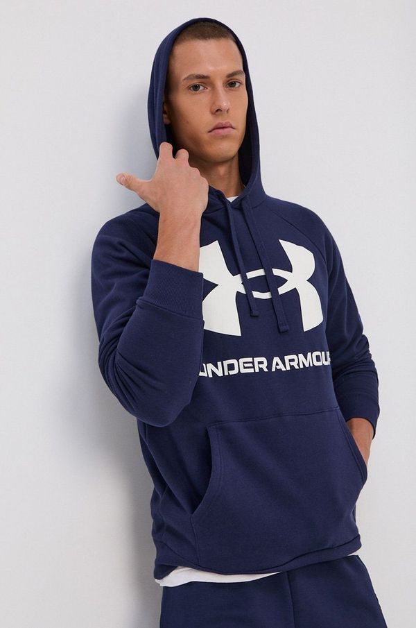 Under Armour Dukserica Under Armour za muškarce, boja: tamno plava, s kapuljačom, 1357093-652