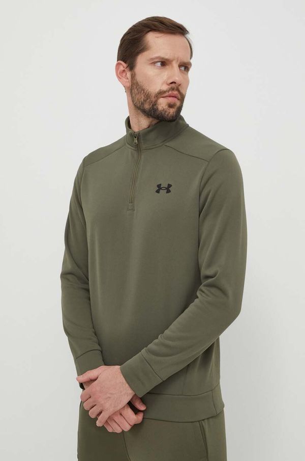 Under Armour Dukserica Under Armour za muškarce, boja: zelena, bez uzorka