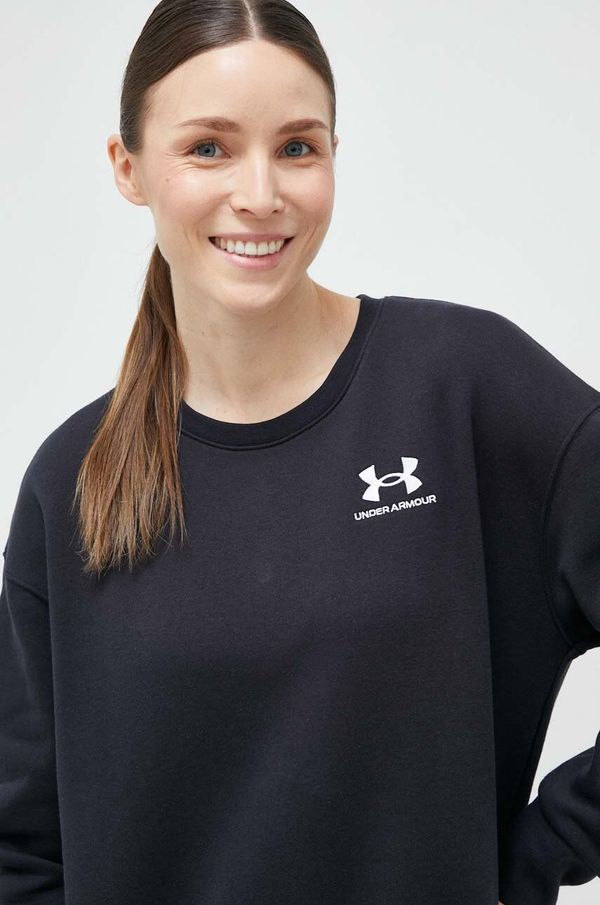 Under Armour Dukserica Under Armour za žene, boja: crna, glatka, 1373032-495