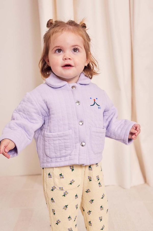 Bobo Choses Dukserica za bebe Bobo Choses Funny face boja: ljubičasta, bez uzorka, 224AB039