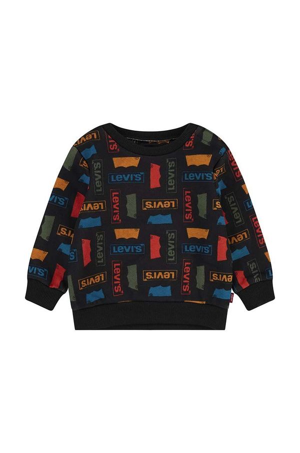 Levi's Dukserica za bebe Levi's boja: crna, s uzorkom