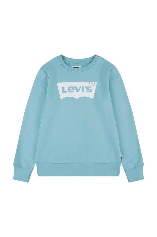 Levi's Dukserica za bebe Levi's boja: tirkizna, s tiskom