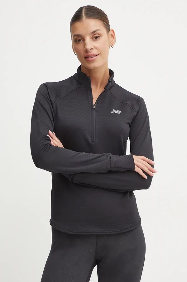 New Balance Dukserica za trčanje New Balance Athletics boja: crna, WT43200BK