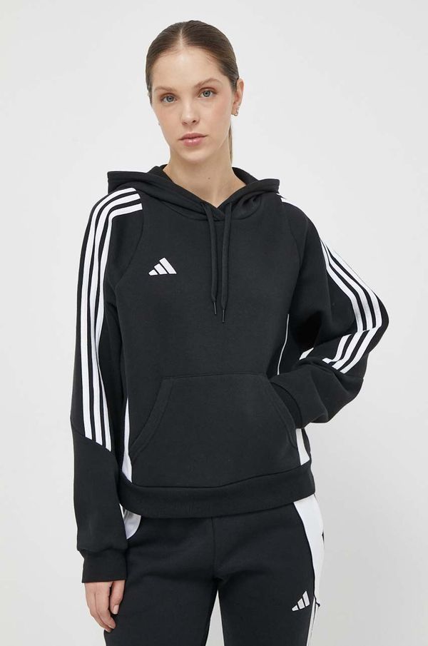 adidas Performance Dukserica za trening adidas Performance Tiro24 boja: crna, s kapuljačom, s aplikacijom, IJ5607