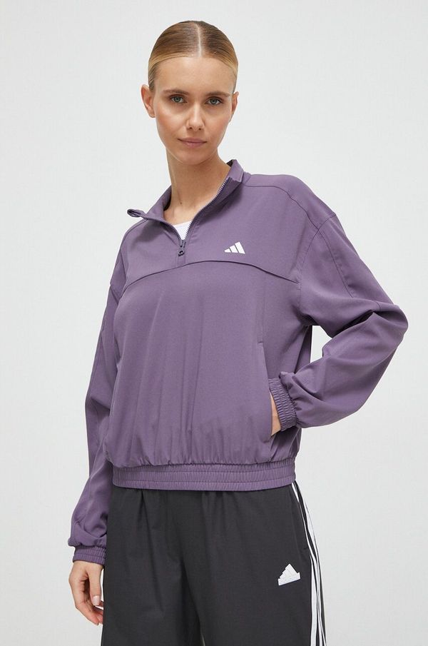 adidas Performance Dukserica za trening adidas Performance Training Essentials boja: ljubičasta, bez uzorka