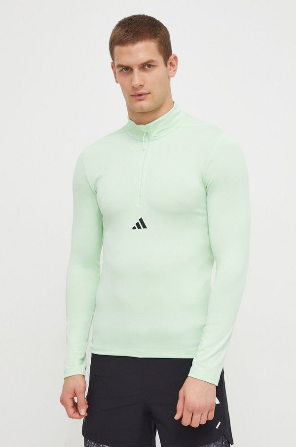 adidas Performance Dukserica za trening adidas Performance Workout boja: zelena, bez uzorka