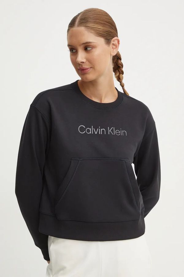 Calvin Klein Performance Dukserica za trening Calvin Klein Performance boja: crna, s aplikacijom, 00GWF4W301