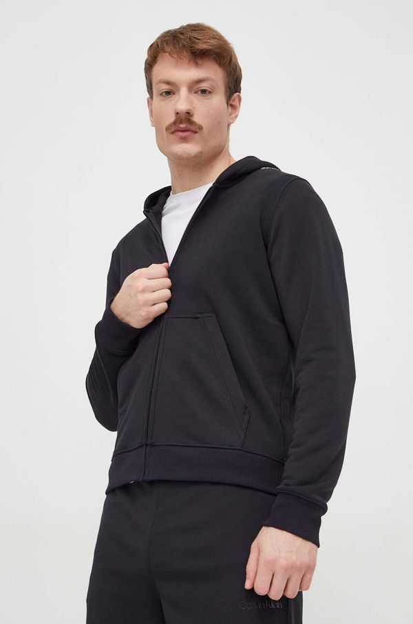Calvin Klein Performance Dukserica za trening Calvin Klein Performance boja: crna, s kapuljačom, bez uzorka