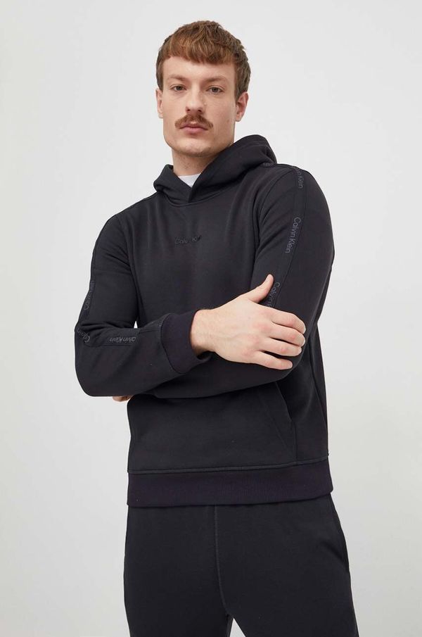 Calvin Klein Performance Dukserica za trening Calvin Klein Performance boja: crna, s kapuljačom, bez uzorka