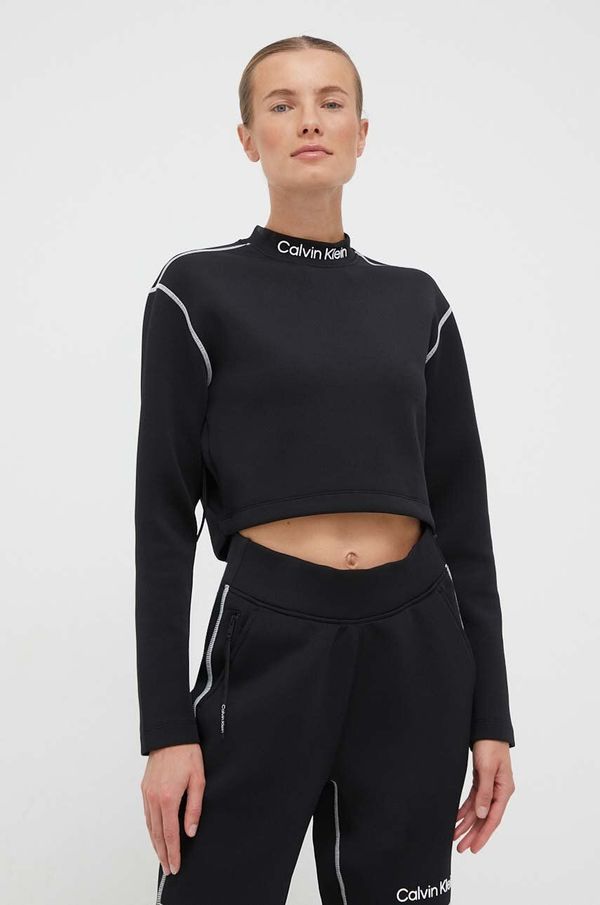 Calvin Klein Performance Dukserica za trening Calvin Klein Performance boja: crna, s tiskom